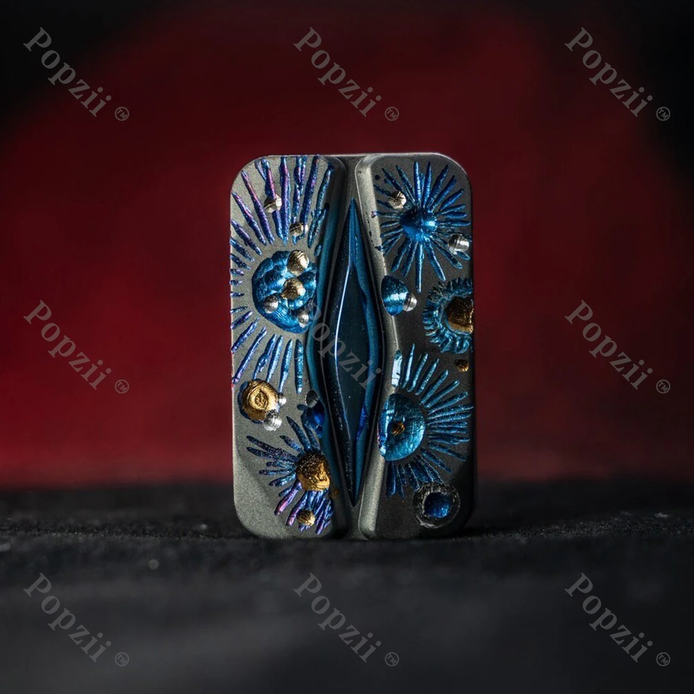 YINCANG EDC KongShan Unlimited Push Slider DIY Titanium Alloy Coating Fidgeting Toys Fingertip Tricks EDC Flips Anxiety Toys