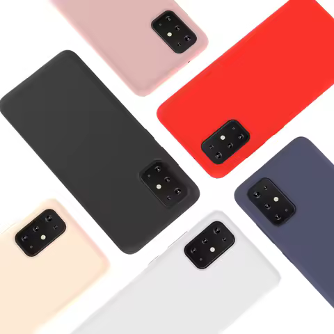 Matte silicone soft Candy color Case for Samsung Galaxy S20 Plus A51 A71 A31 A03 A21S A41 A12 A22 A32 A52 Phone Back Cover Cases