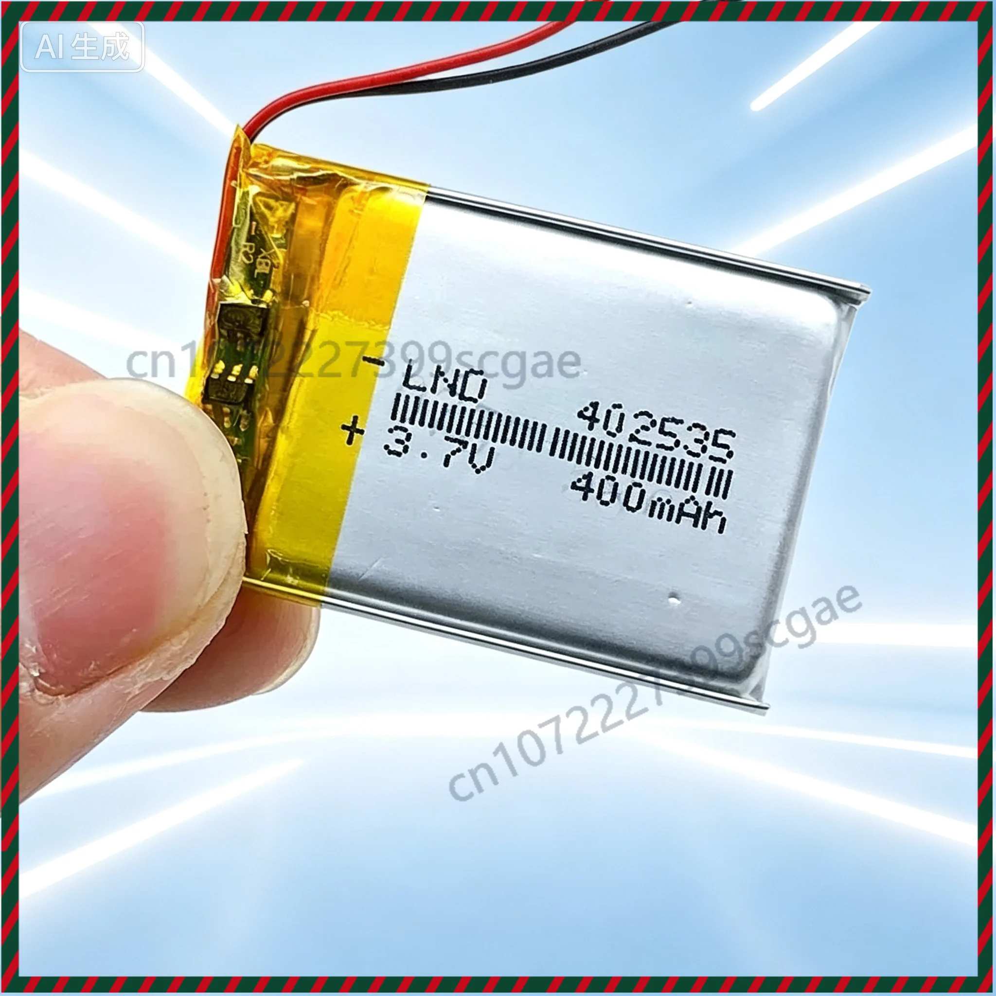Genuine 10pcs 3.7V 400mAh 402535 Lipo Polymer Rejected Battery for MP3 GPS Watch