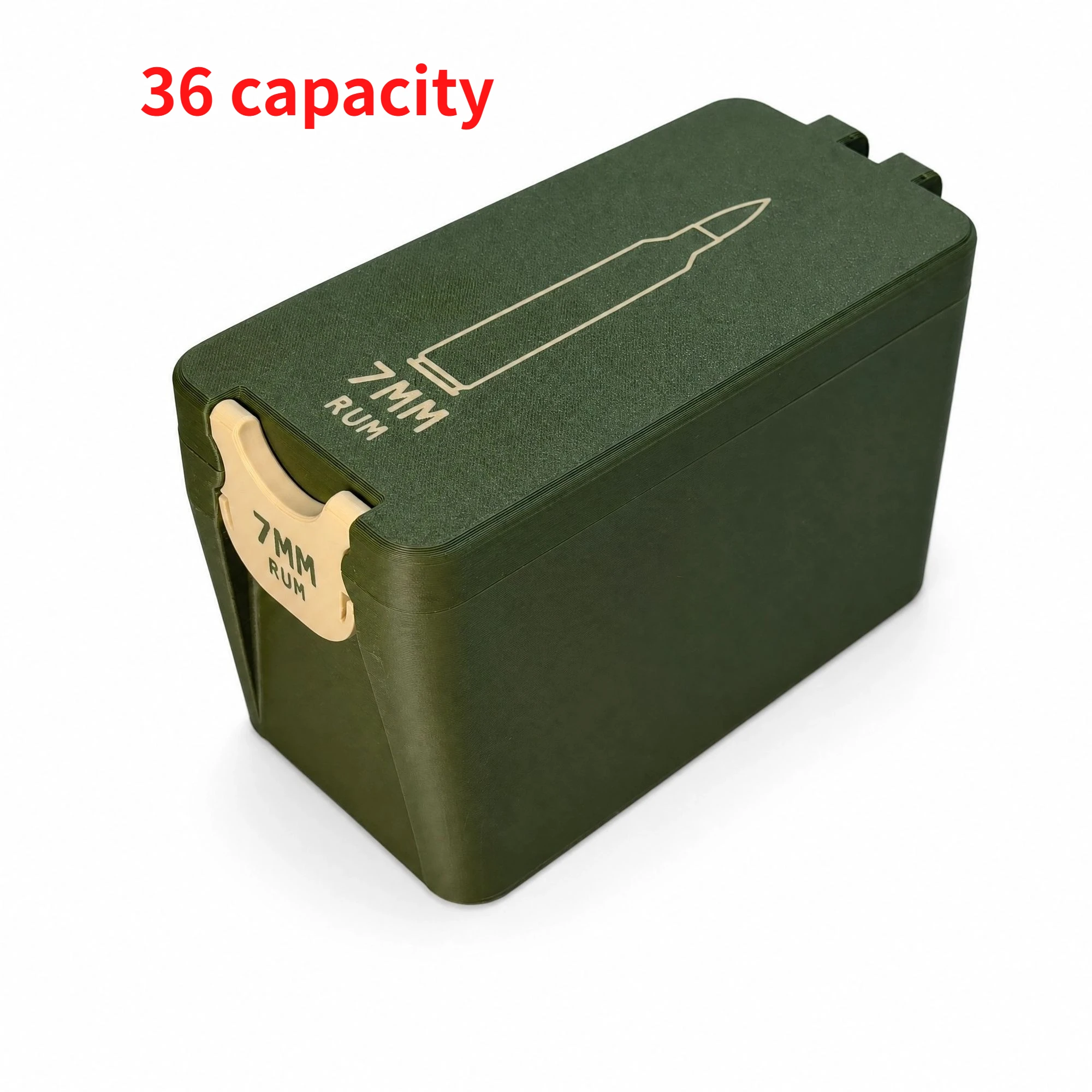 7MM RUM 300 RUM 35Whelen 303 British Multi Caliber Bullet Storage Box 3D Printed Training Field Box