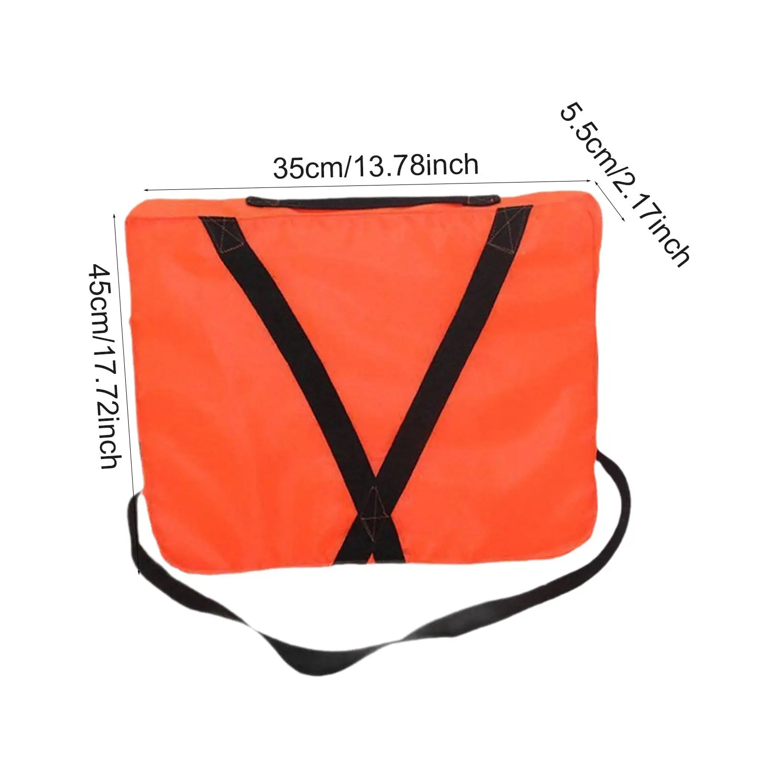 Throwable Flotation Cushion Floating Device Emergency Survival Boat Throw Cushion with Strap Foam Cushion for Pool Dock Marine