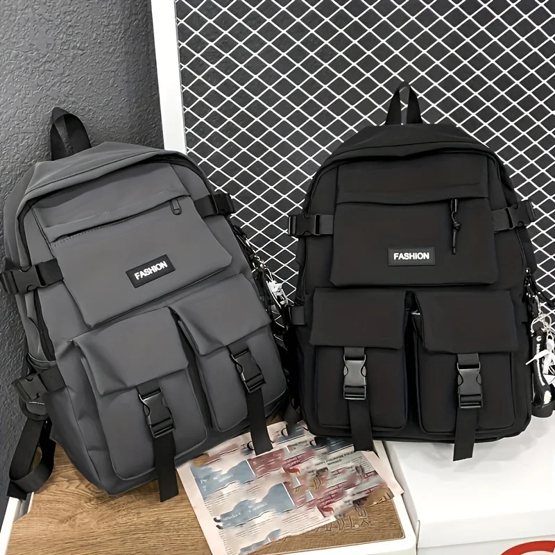 Backpack men and women new k-style trendy large-capacity travel backpack female high school student college student bag