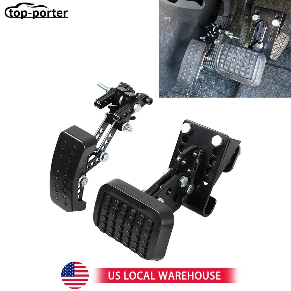 

2 шт. удлинители педалей газа и тормоза для коротких водителей, картингов, езды на игрушках, вождения автомобилей, простые в установке автомобильные аксессуары