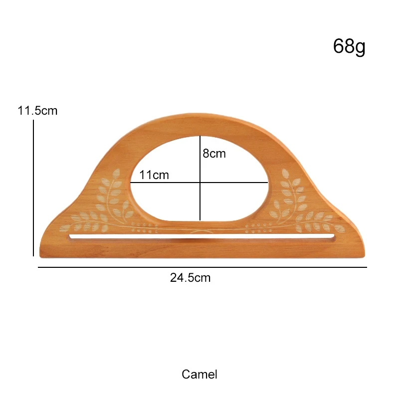 مقبض خشبي لصنع حقائب اليد ، إطارات محفظة مصنوعة يدويًا ، أقواس خياطة ، مقابض ذاتية الصنع ، حقائب ، 4 ألوان ، 25 * ، 2 * إكسسوارات