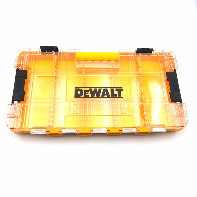 DEWALT Small Medium Large Parts Accessories Storage Box Original Drill Batch Head Tools Box High Hardness Stackable Tough Case