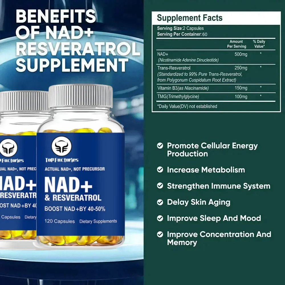 Nad+ Supplements High Quality Nmn Or Nicotinamide Nucleoside Substitutes Promote Cell Lifespan Enhance Healthy Aging