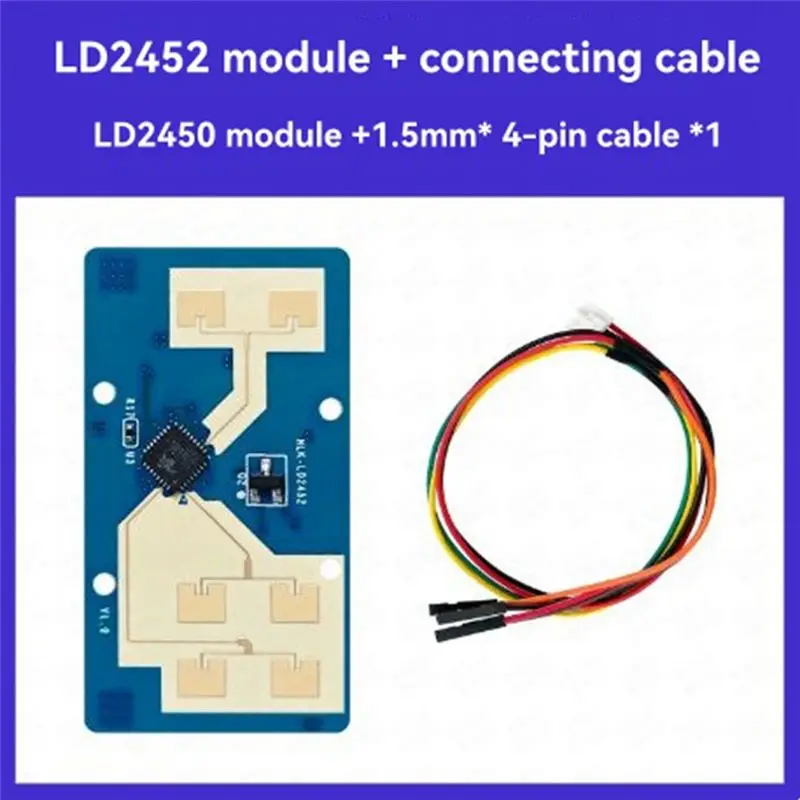 A42Z-LD2452 24G Millimeter Wave Human Movement Tracking Radar Sensor Module 6M Long-Distance Detection Smart Home