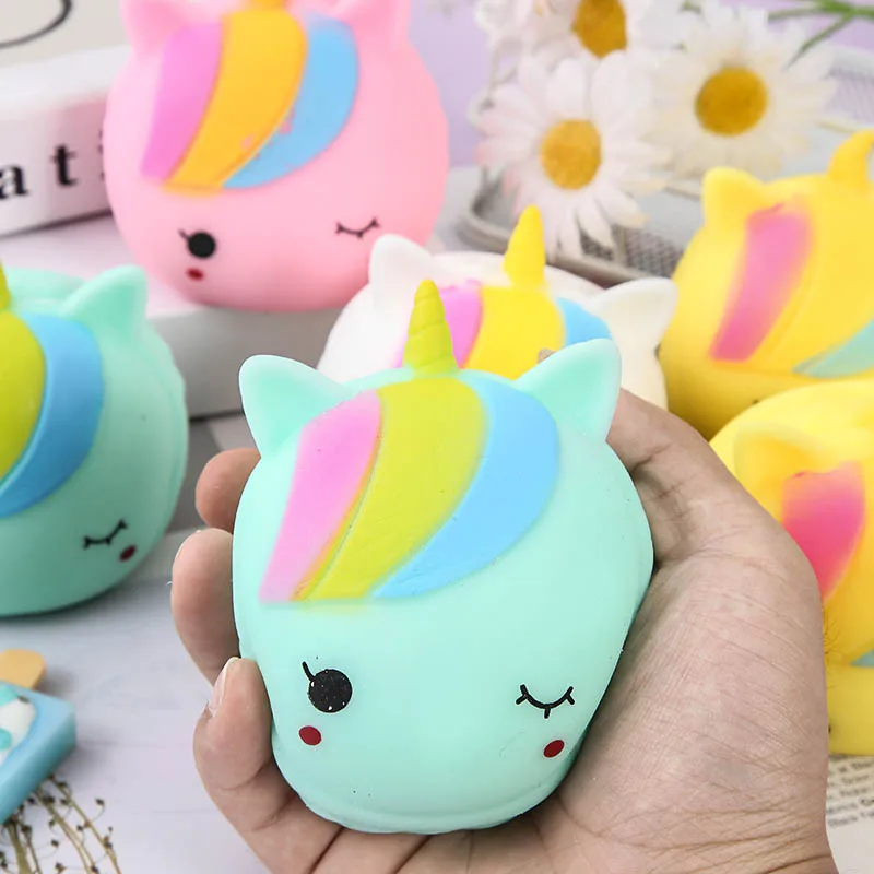 New Kids Bread Unicorn Pinching Joy Cute Cartoon Release Ball Slow Rebound Flour Stress Relief Toy Adult Gift