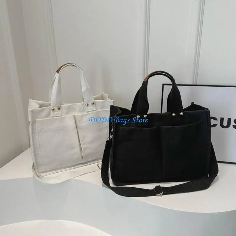 

Canvas Crossbody Bag Shoulder Bags Handbag Suitable for School and Shopping