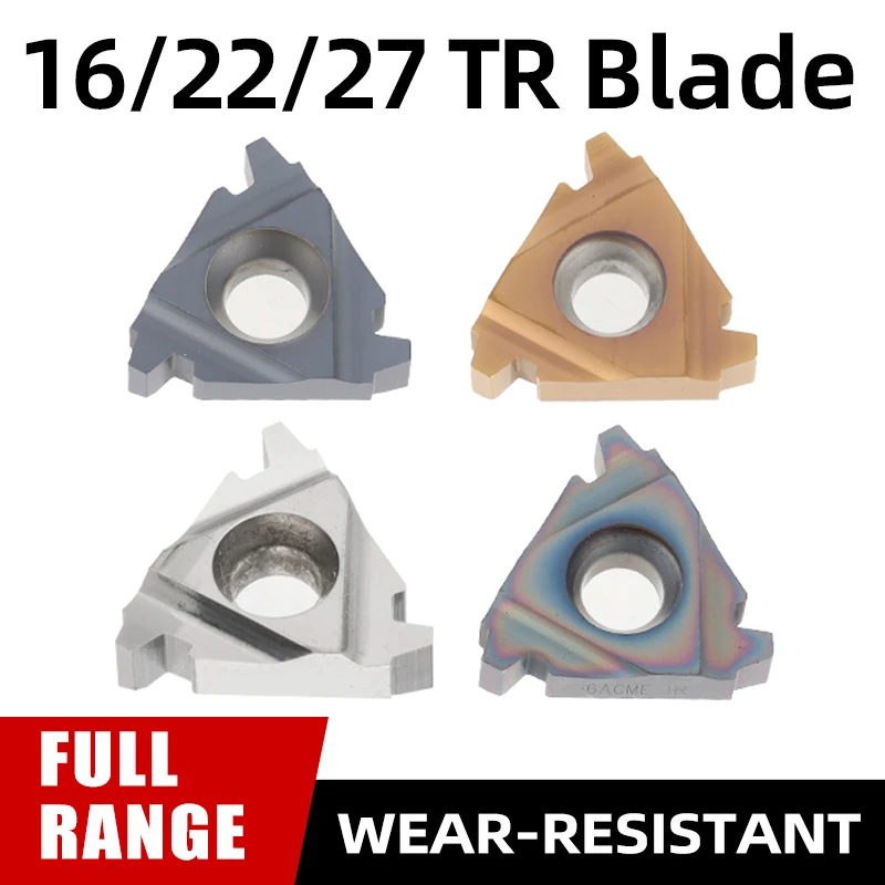 

10PCS 16IR STACEME 1.5TR 2.0TR 3.0TR 4TR 22IR 5TR Tugsten Carbide Inserts Threading Blade CNC Thread Plate Lathe Turning Tool