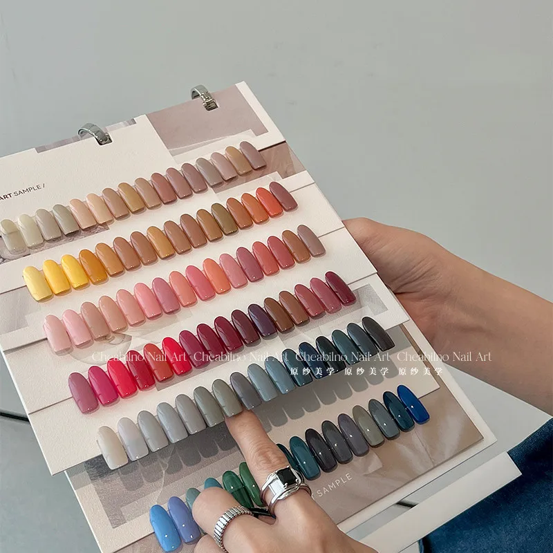 78/96 farben Nail art Display Zeigt Buch Große Kapazität Nagel Farbe Polnischen Ausstellung Display Rack DIY Nagel Farbe Karte platte