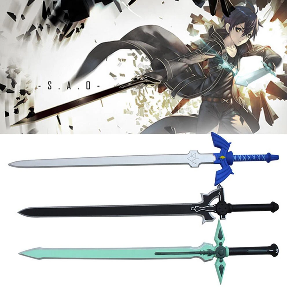 80cm Cosplay skysword Sword Art Online SAO Kirigaya Kazuto Elucidator/Dark Repulser 1:1 Prop Sword PU Foam Modle