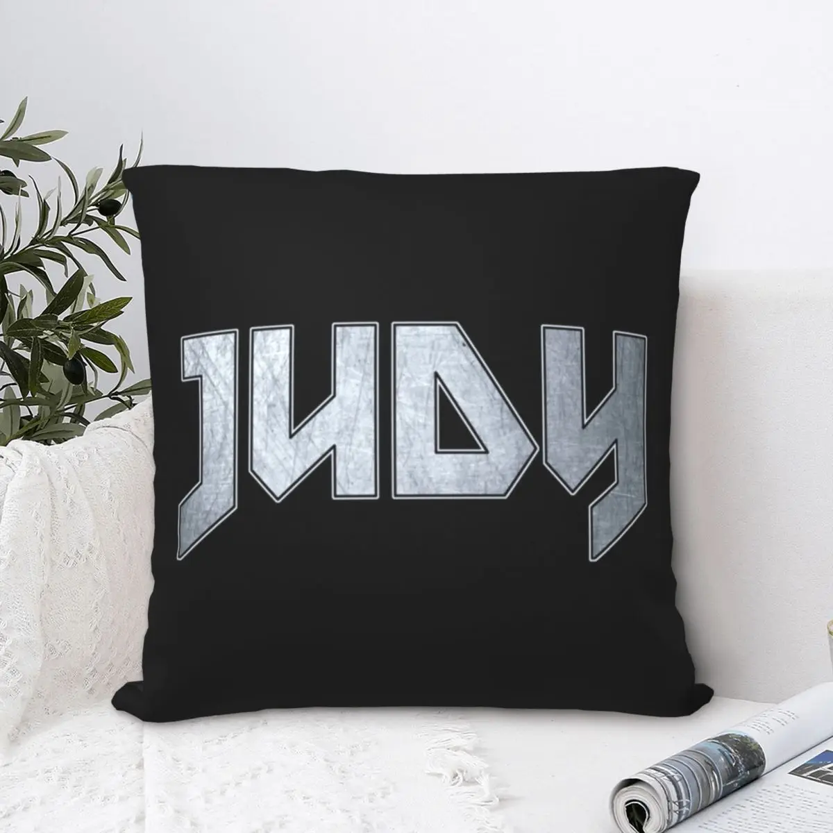 

Heavy Metal Judy Square Pillowcase Polyester Pillow Cover Velvet Cushion Decor Comfort Throw Pillow For Home Living Room