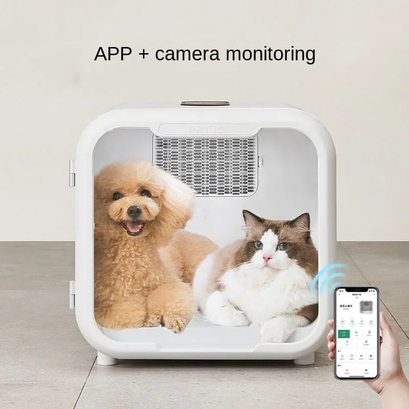 

Сушилка для шерсти домашних животных PETJC 66L с УФ-стерилизацией, автоматическим отключением и низким уровнем шума для кошек и щенков