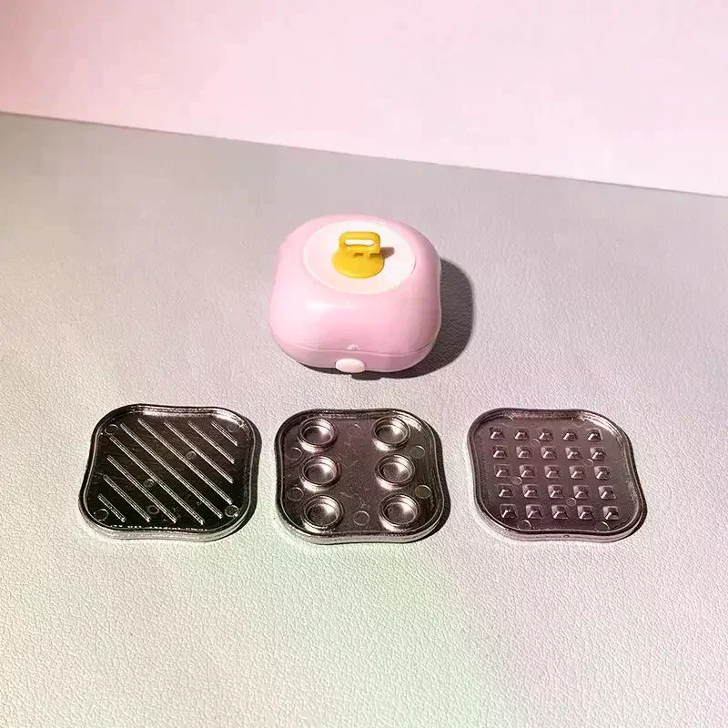 1 مجموعة 1/12 مقياس محاكاة مصغرة البيض المقلاة دمية آلة القلي الصغيرة المطبخ لعبة الطبخ ل إكسسوارات دمي