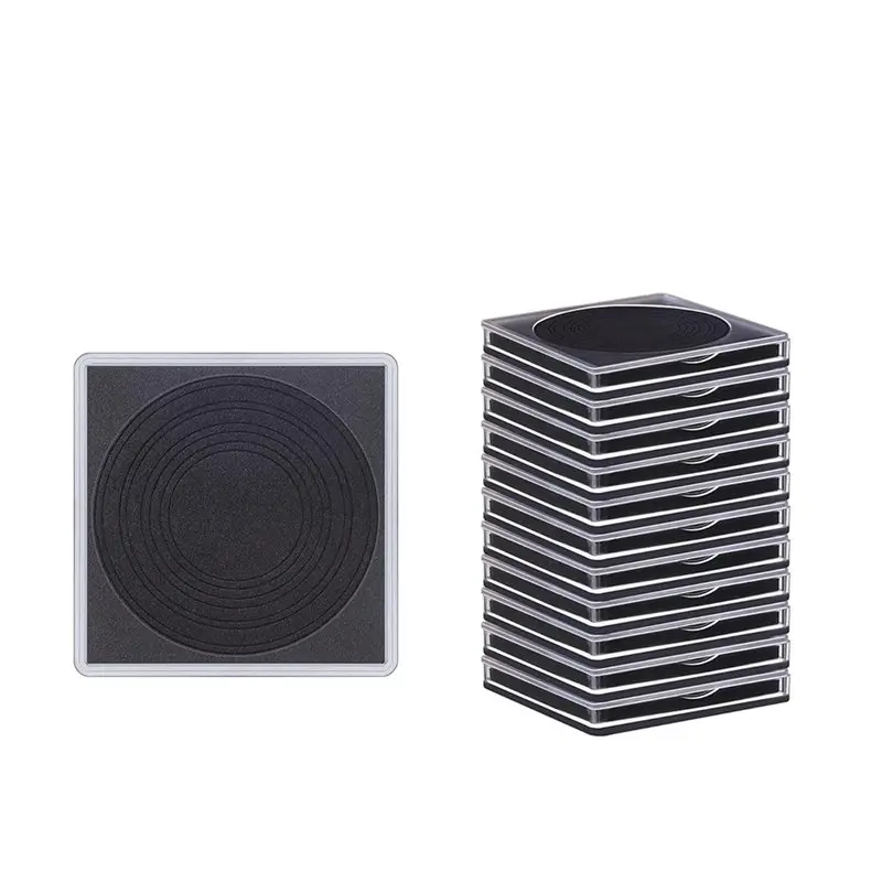 【CYBER MONDAY】100 PCS Coin Capsules, Coin Snap Holders With 5 Sizes Black Gaskets, Clear Coin Cases For Coin Collection Supplies
