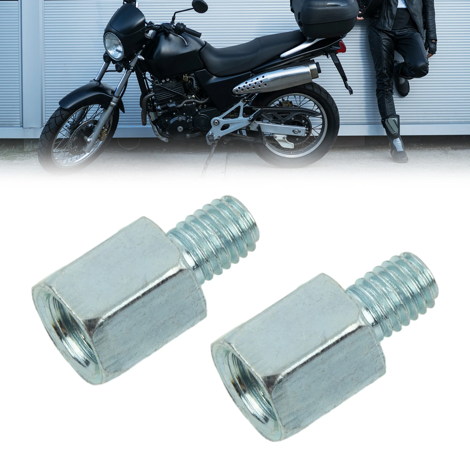 10mm To 8mm Mirror Adapter 2 Pcs Accessories Clockwise Motorcycle Scooter Threaded High Quality Brand New 10mm