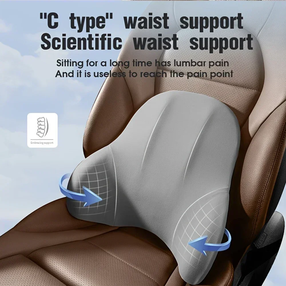 Appuie-tête universel pour voiture, soutien lombaire en mousse à mémoire de forme, coussin cervical et lombaire, accessoires intérieurs pour voiture et bureau