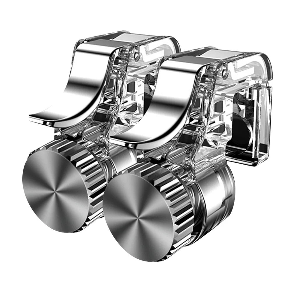 زوج واحد من مشغلات ألعاب الهاتف المتينة وحدات تحكم ألعاب الهاتف المحمول تصميم الزناد الدقيق سهل التركيب وسادات السيليكون غير القابلة للانزلاق القابلة للتعديل #4