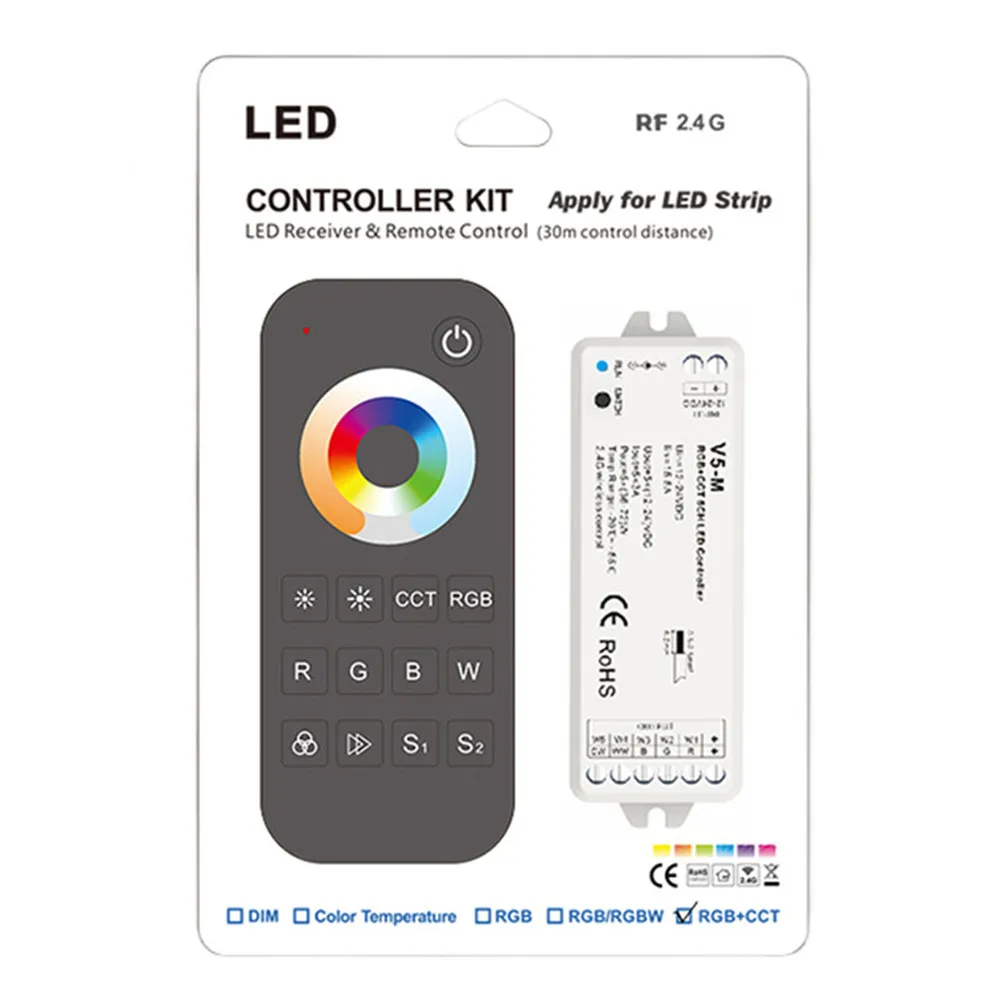 SKYダンス-LED調光器5 in 1,rgb LED CCt v5 V5-M V5-L g,5チャンネル,2.4g,wifi/rf,rgb