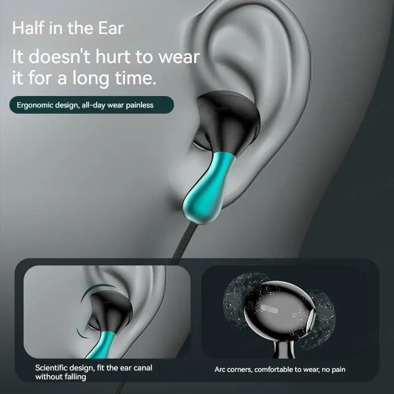 9DHIFI Heavy Bass Stereo Sport Music Wired Earphones 3.5MM AUX/Type-C Digital Chip Headsets For Samsung Xiaomi Android Tablet PC