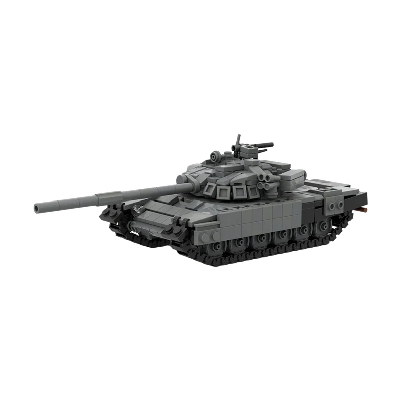 561-teiliges Militärpanzermodell TMOC-72B im Maßstab 1:45, MOC, anpassbarer modularer Baustein, kreatives Design, DIY-Spielzeug, Geburtstagsgeschenk