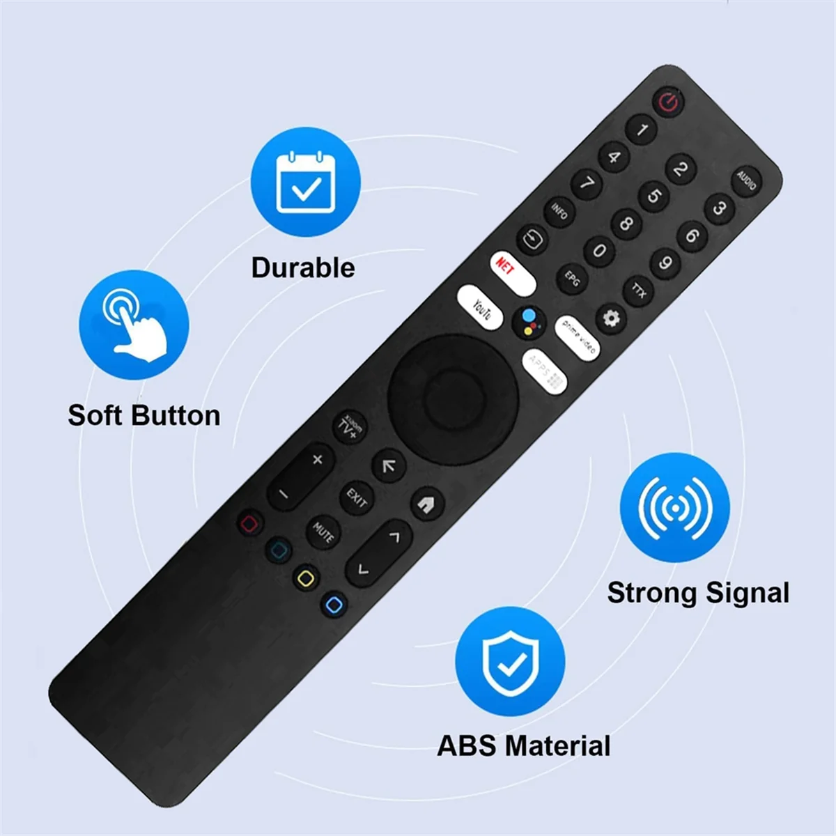 جهاز التحكم عن بعد للتلفزيون الصوتي OIIRGO-XMRM-ML لتلفزيون Xiaomi Android لـ Xiaomi TV A Pro 43/55/65/75 بوصة لـ Xiaomi TV A 43/50/55/65In