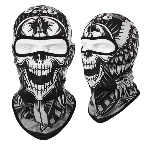 3D Skull Mask Balaclava Cap Breathable Motorcycle Riding Full Face Scarf Outdoor Men Head Cover Cycling Headgear Neck Gaiter Hat - Image 28