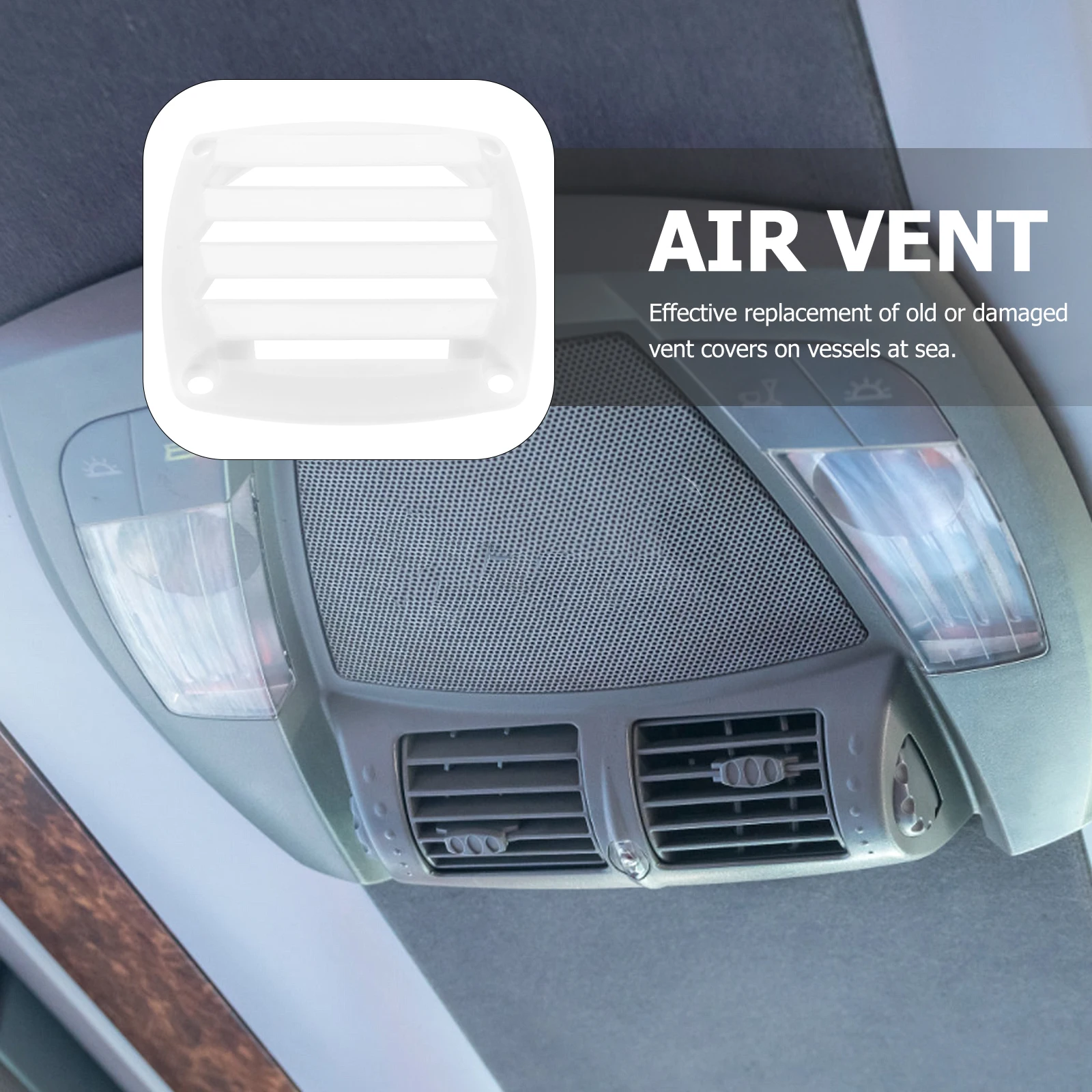 

Square Louvered Vents White Wall Grille Abs Airflow Ventilation Marine Rv Yacht Trailer Heat Dissipation Boat Louvers