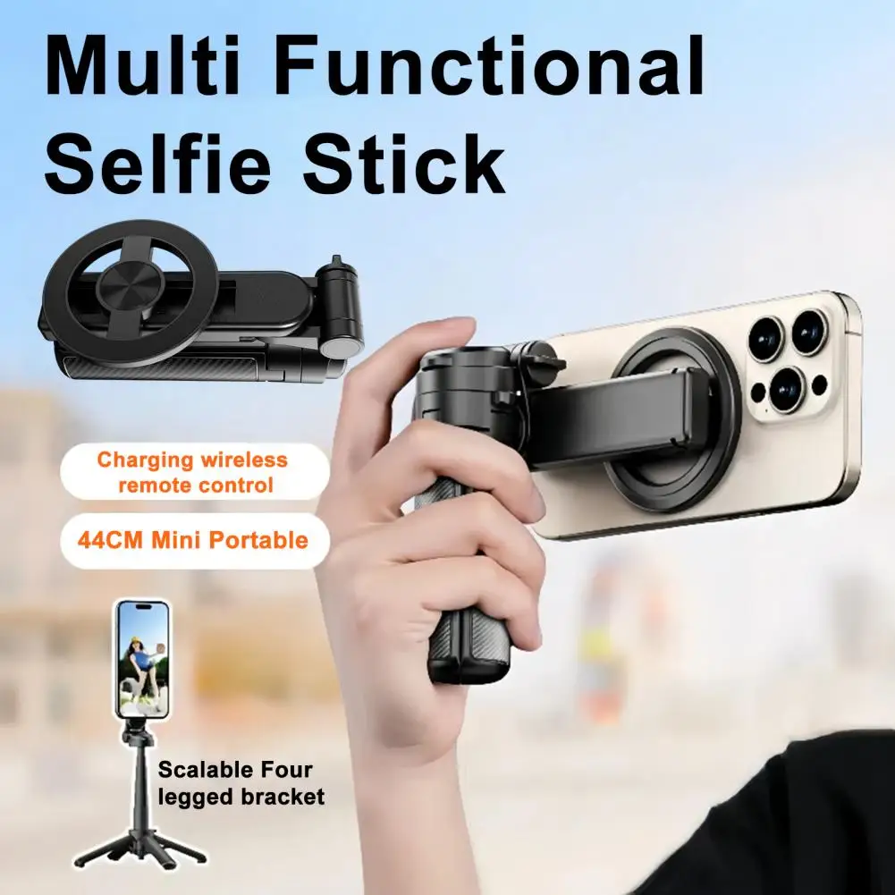 

Magnetic Selfie Stick with Bluetooth-compatible Remote 360 Degrees Rotation Selfie Stick with Extendable Tripod Phone Holder