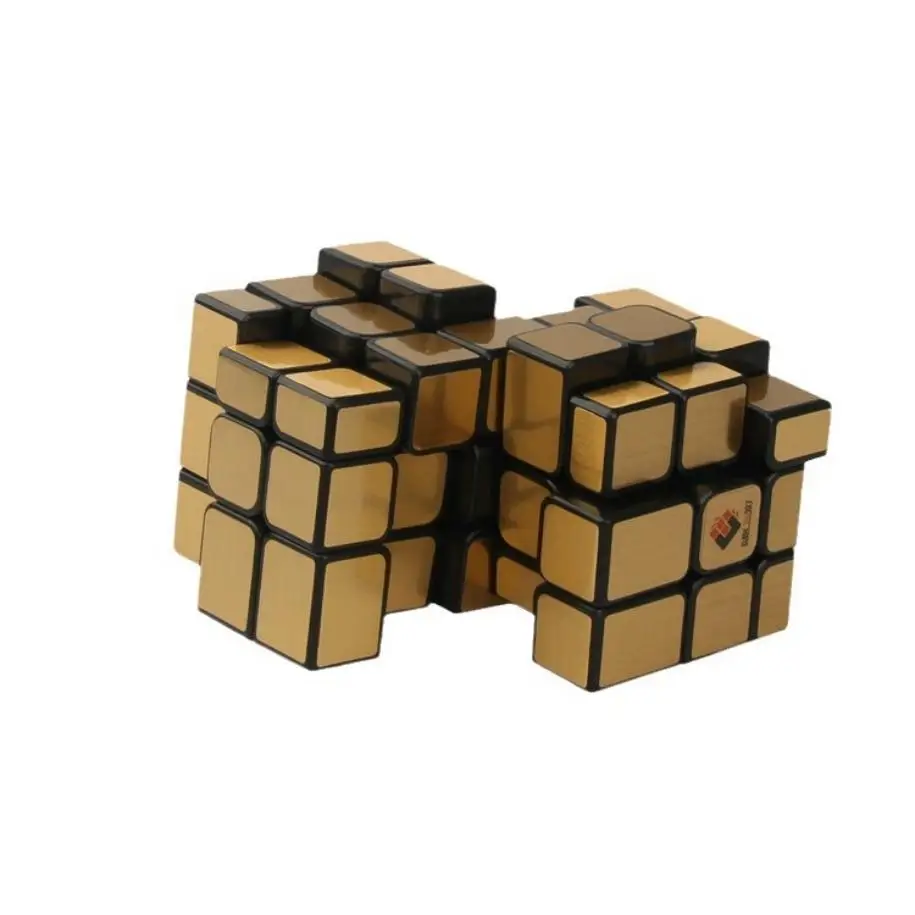 Double 3x3 Conjoined Mirror Face Magic Cube Speed Cube Puzzle Toy For Kids Boys Gift Magic Toys Brain Teasers  Kids Gifts