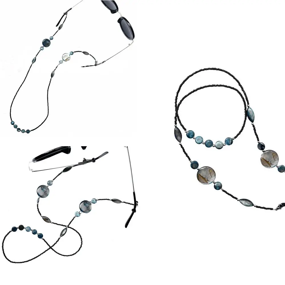 Reading Glasses Glass Beads Shell Beads Women Beaded Eyeglass Lanyard Eyewear Retainer Glasses Chain Sunglasses Chain