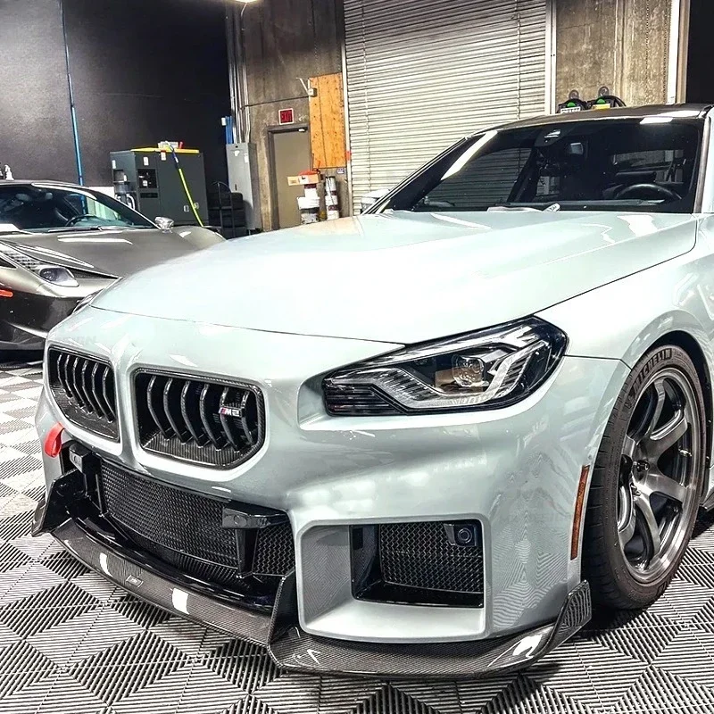 For BMW M2 G87 AD Dry Carbon Fiber Front Lip Front Shovel Front Bumper Car Exterior 2021 +