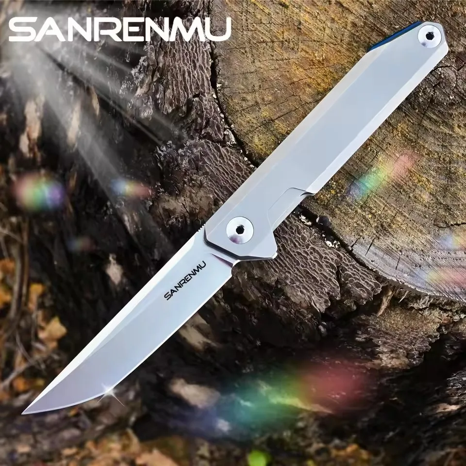 SANRENMU SRM 1161 1162 Pocket Folding Knives 14C28N Blade Flipper Ball Bearings Hunting Outdoor Survival Camping EDC Tool TOP