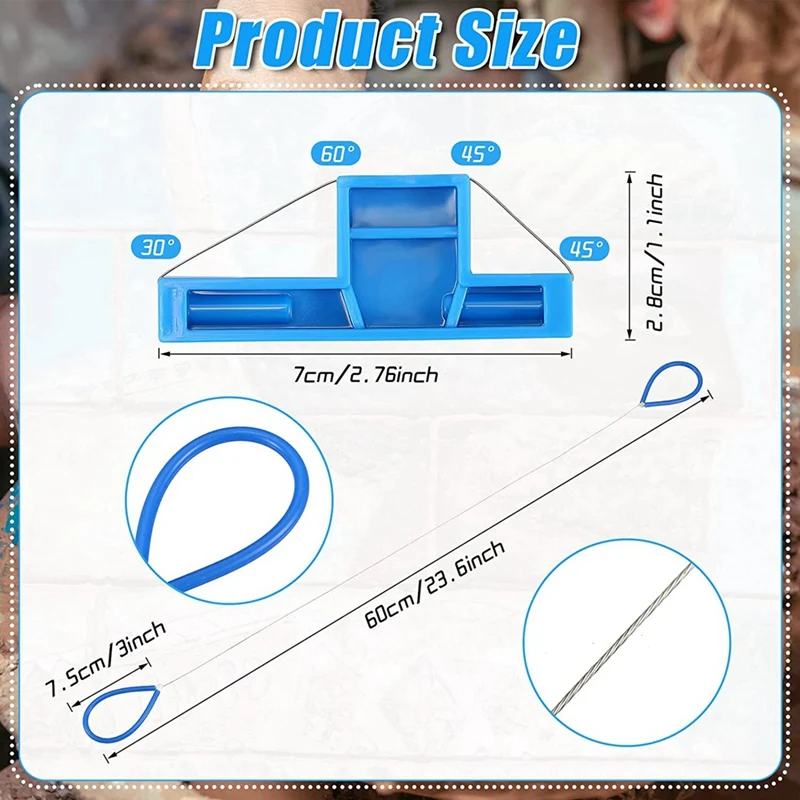 3Pcs Angle Cutting Clay Tool And Clay Cutters Wire Set Include Steel Wire Bevel Cutter Bevel Tool For Pottery Sculpting