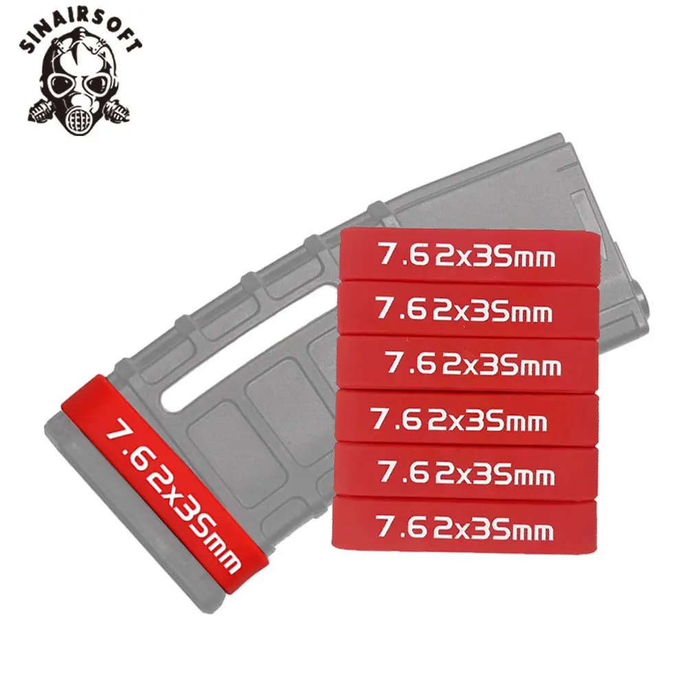 Revista táctica Airsoft 7,62 mm con banda marcador