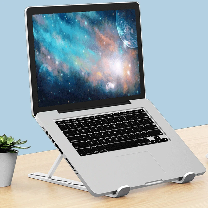 Adjustable 10 Gear Foldable Laptop Stand Holder Portable Notebook Bracket Cooling Support Base Riser Laptop Cooler Accessories