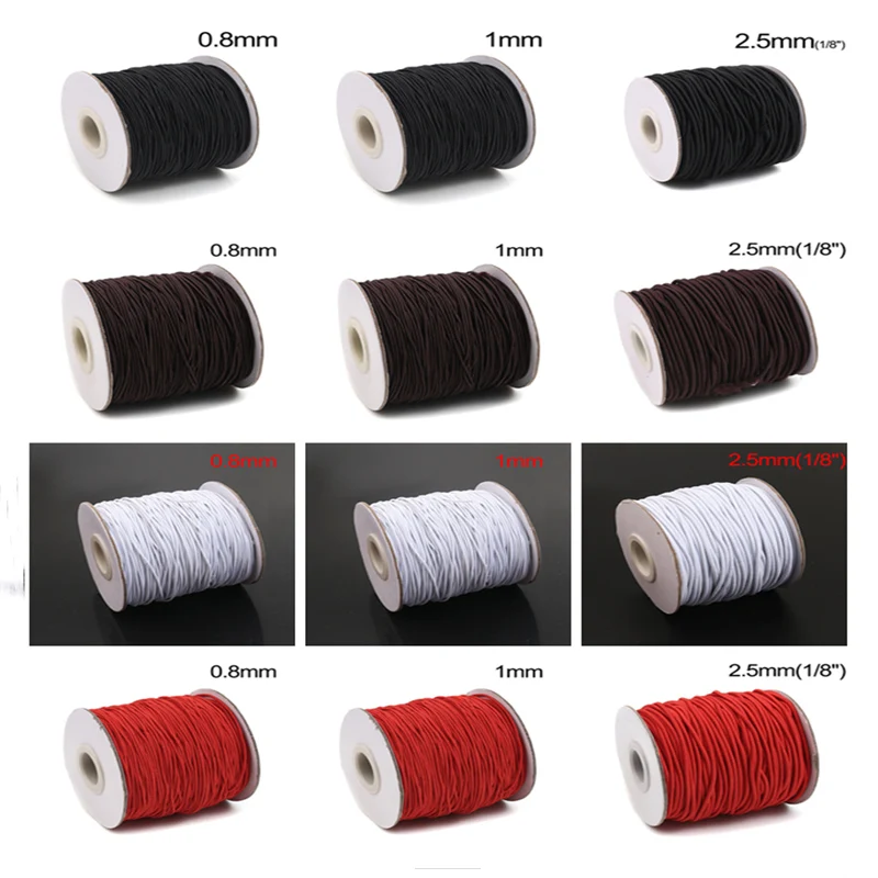 

1 Roll Polyamide Nylon Elastic Thread Cord For DIY Jewelry Making Accessories Buddha/Prayer Bead 0.8mm 1mm 1.2mm 1.5mm 2mm 2.5mm