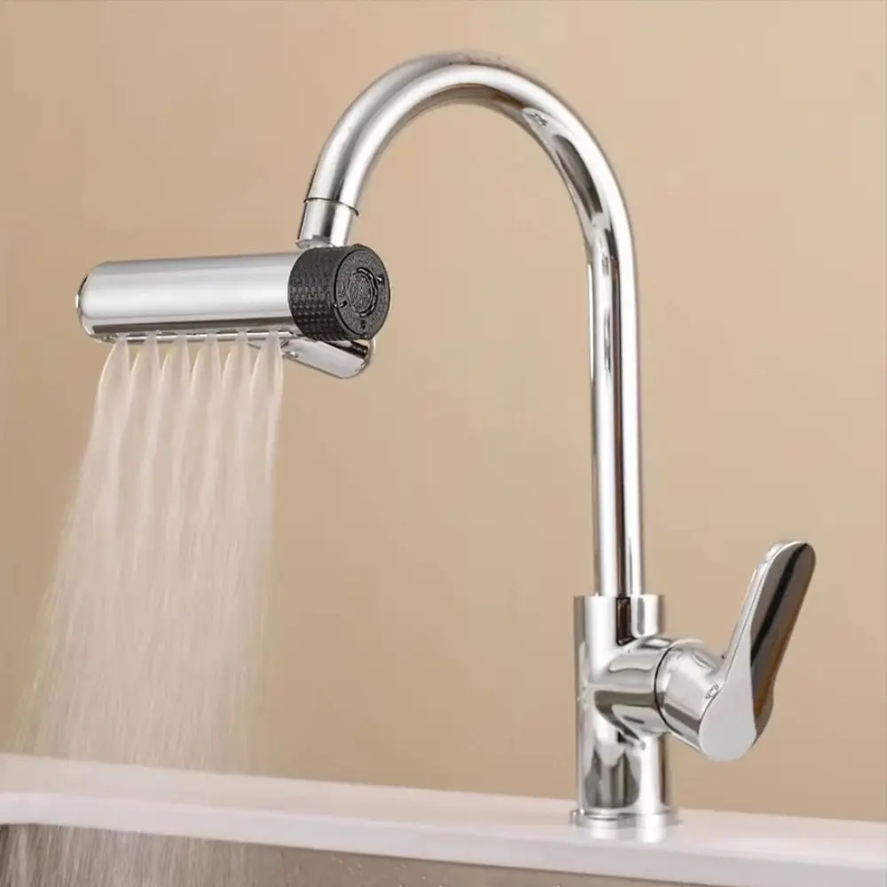 

6 Modes Kitchen Splash Proof Faucet 360° Rotating Water Saving Water Tap Extender Universal Multi-functional Washbasin Water Tap