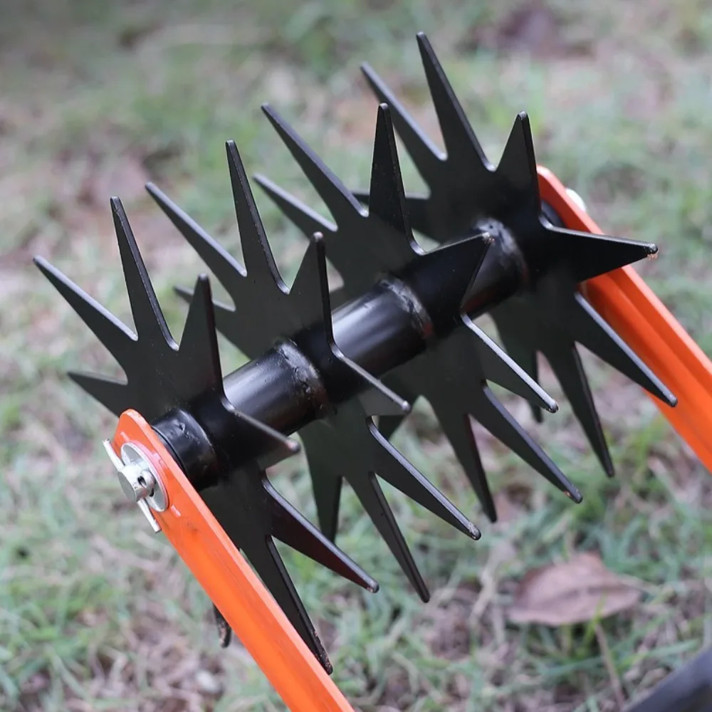 2-in-1 Rotary Garden Tiller Portable Efficient Weeding and Soil Loosening Garden Cultivator Labor-saving Gardening Hand Tools