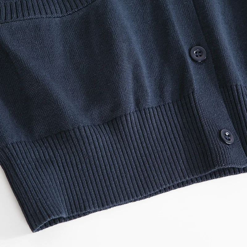 Suéter cardigã de malha orm para estudantes ex outono inverno novo faculdade sle versátil cor combinando top de tricô