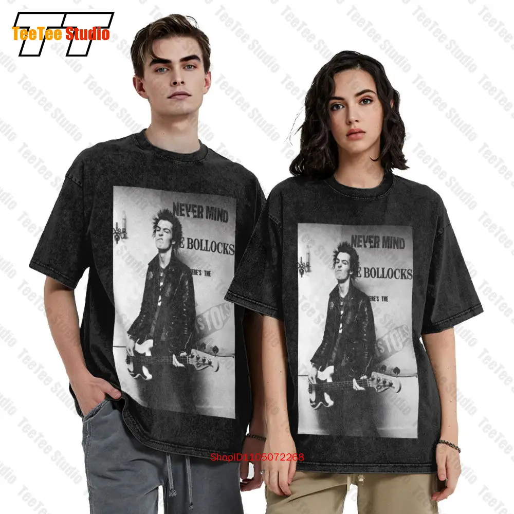 Sid Vicious Sex Pistols Bass Player Men'S Vintage Oversized T-Shirt TRZB