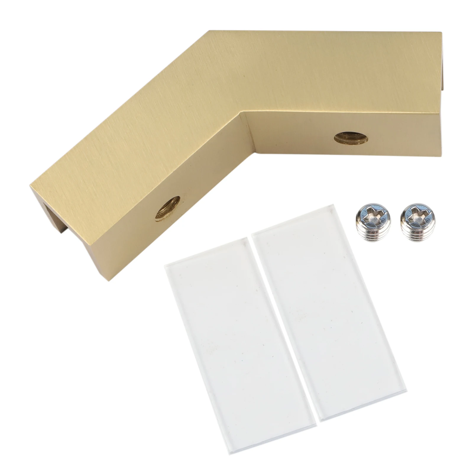 Bathroom Installation Glass Clamp Holder Easy Install Shower Clamp Decorative Glass Bracket Solid Brass Construction