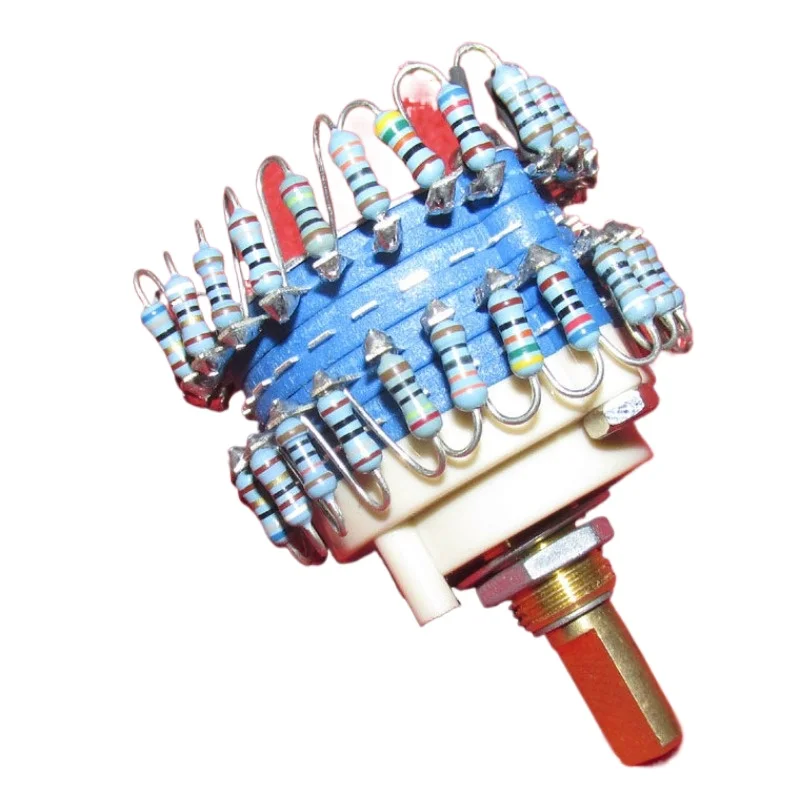 For High Precision 24 Speed 50K100K250K500K Stepping Two-Channel Volume Potentiometer Error Less Than 0.5%