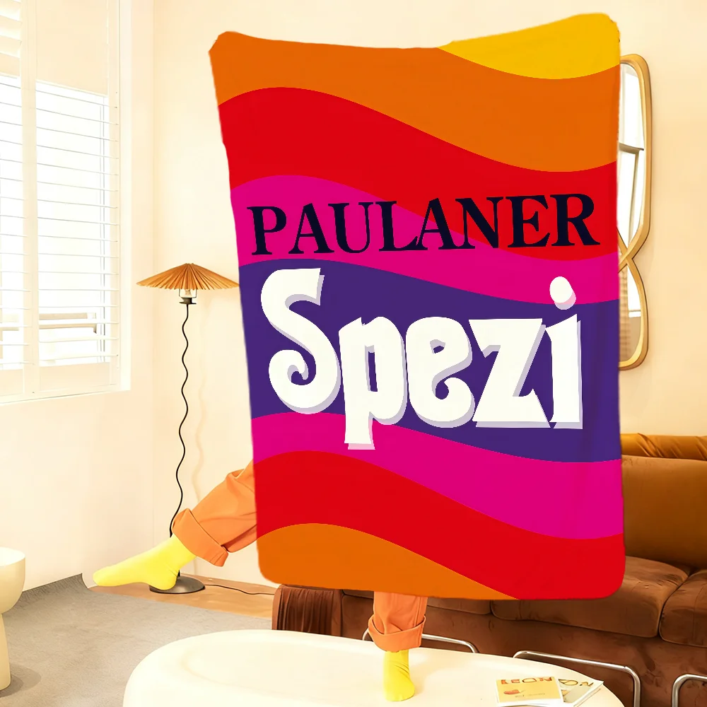 P-Paulaner Logo Cool S-Spezi Blanket Throw Super Cosy Plush Living Room Sofa Couch Childish Birthday Gifts