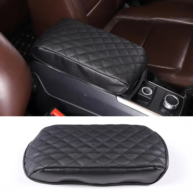 

For 2013-2018 Mercedes-Benz G-Class W463 leather/cloth Black car styling car center armrest box cover sticker car accessories