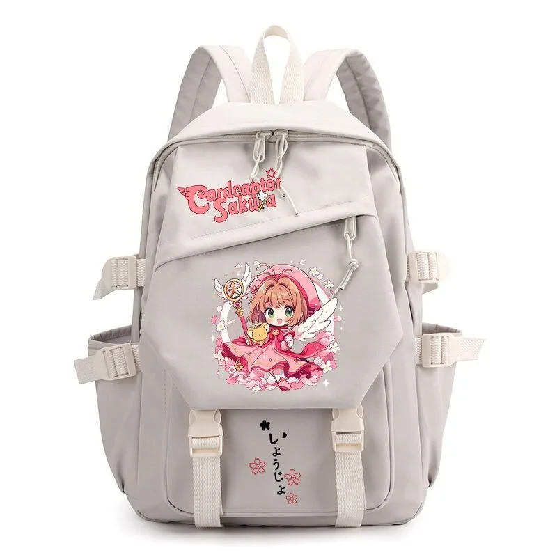 29×42×13cm Black Blue Green Pink White, Card Captor Sakura, Kadokyaputa Sakura, Kids School Bags, Anime Backpacks Girls Boys