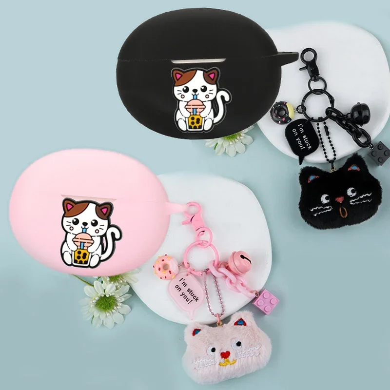 Cartoon Case For Sony LinkBuds S /XM4/XM3/For Sony WF-1000XM5 / WF-C700N Case Silicone Wireless Bluetooth Earphones Cover