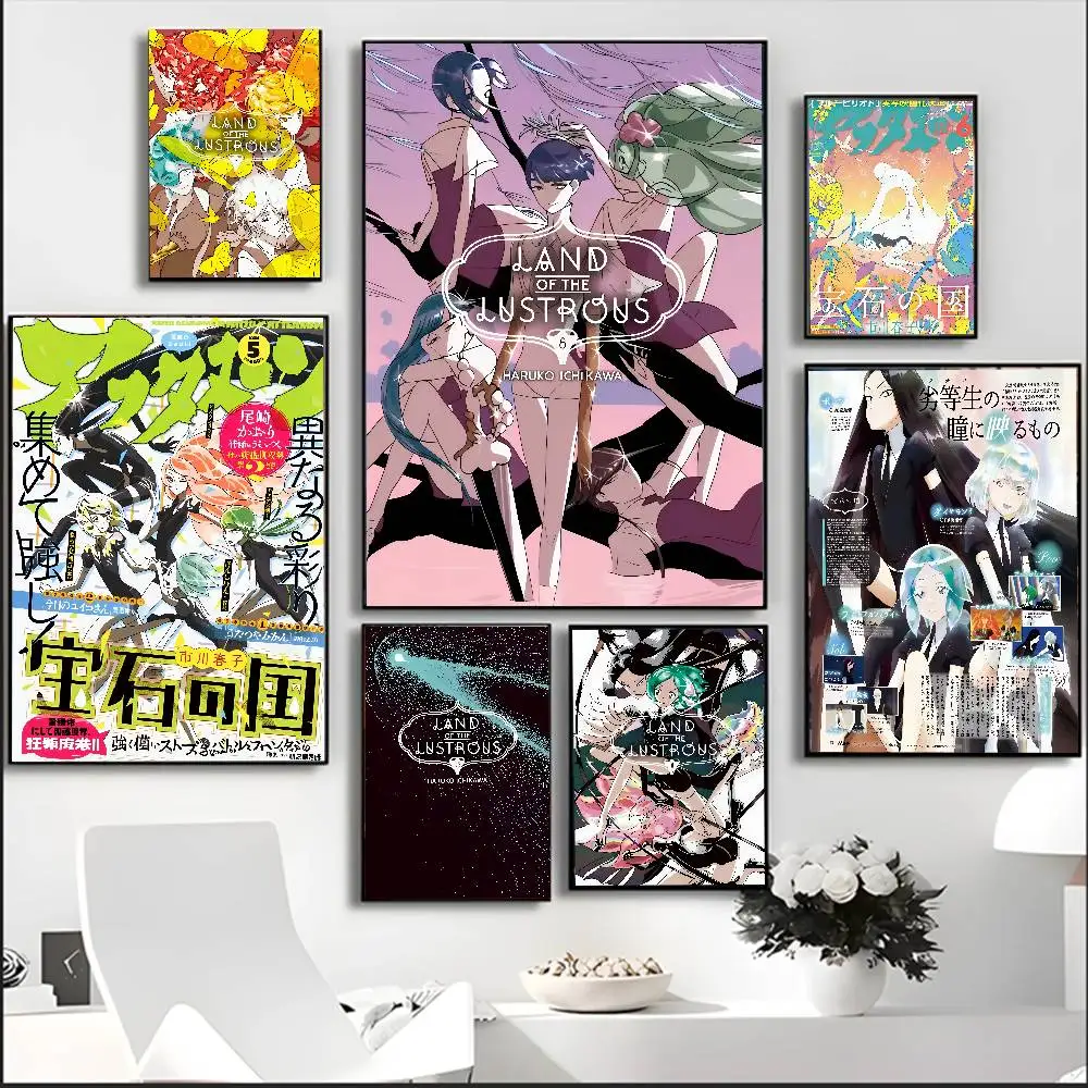 1PC Anime L-Land of the L-Lustrous Poster Perfect Sticker Self Adhesive Art Designed for Home Dining Office Spaces