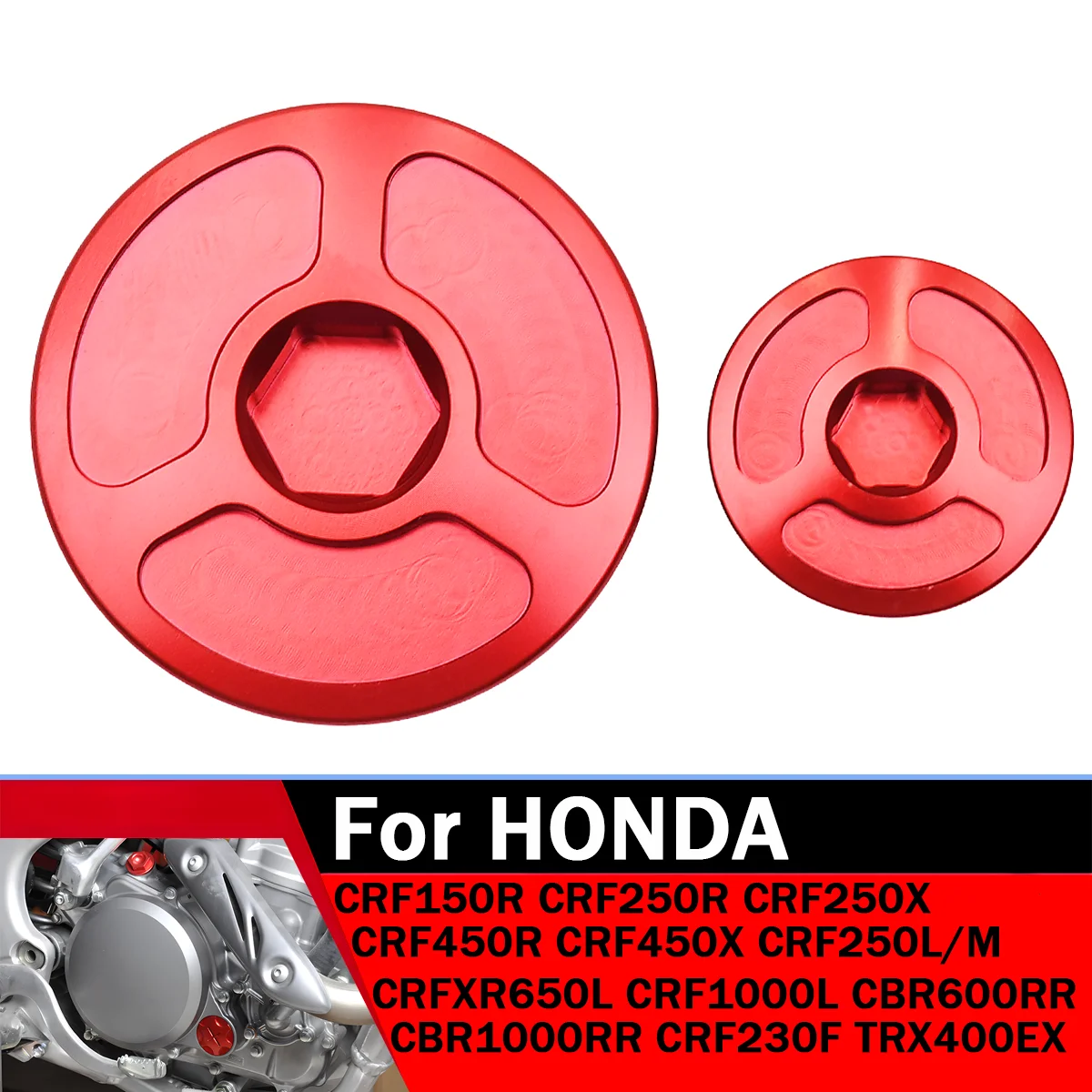 

For Honda Motorcycle Crankcase Cover Engine Timing Plug CRF150R 250R 250X 450R 450X 250L/M 1000L 230F CRF250RALLY 1993-2021 2022
